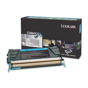 Afbeelding van Lexmark C748H1CG toner cartridge cyaan hoge capaciteit (origineel)