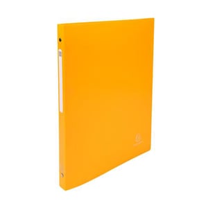 Afbeelding van Exacompta 51196E ringband | A4 | plastic | 4 O-ringen | oranje | 15 mm