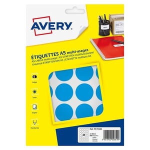 Afbeelding van Avery Zweckform PET30B markeringspunten | 30 mm | blauw | 240 etiketten