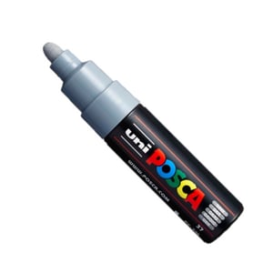 Afbeelding van POSCA PC-7M verfmarker | grijs | ronde punt | 4,5 - 5,5 mm