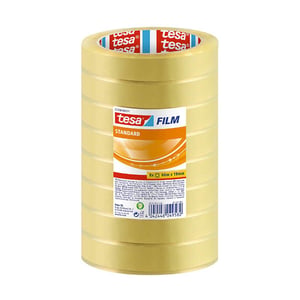 Afbeelding van Tesa standaard plakband | transparant | 19 mm x 66 m | 8 rollen