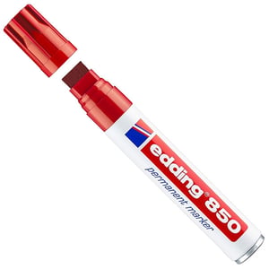 Afbeelding van Edding 850 permanent marker | rood | beitelvormige punt | 5-15 mm