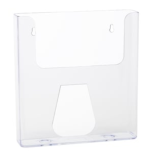 Afbeelding van Deflecto DE76401 wandfolderhouder | A4 | polystyreen | transparant | hangend | 1 vak