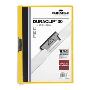 Afbeelding van Durable 22906 Duraclip klemmap | A4 | geel | voor 60 pagina’s