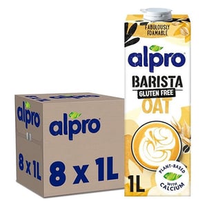 Afbeelding van Alpro Barista Gluten Free Oat plantaardige opschuimmelk | 1 liter | 8 stuks
