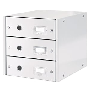 Afbeelding van Leitz 6048 WOW ladeblok | wit metallic | 3 laden