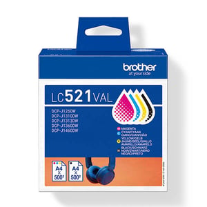 Afbeelding van Brother LC-521 BK/C/M/Y serie (origineel)
