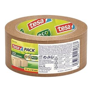 Afbeelding van Tesa 56000-00000-00 Eco Ultra Strong verpakkingstape | bruin papier | 50 mm x 25 m