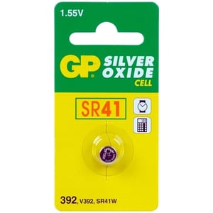 Afbeelding van GP knoopcel batterij SR41 | GP392 | zilveroxide | 1 stuk
