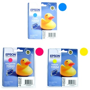 Afbeelding van Epson bundel T0552 serie (cyan+ magenta+ yellow)