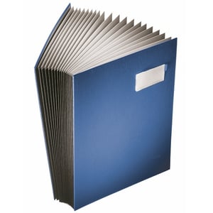 Afbeelding van Leitz 57000035 vloeiboek | A4 | karton/PP | blauw | 20 bladen