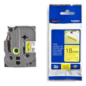 Afbeelding van Brother TZe-S641 extra klevend tape zwart op geel 18mm x 8m (origineel)