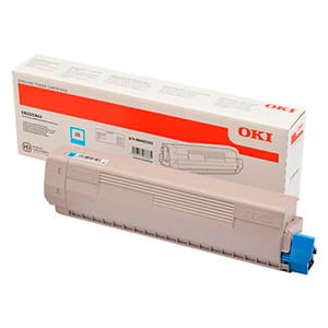 Afbeelding van OKI 46443103 toner cartridge cyaan hoge capaciteit (origineel)
