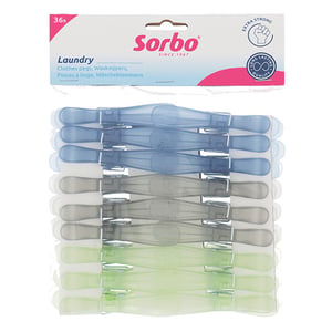 Afbeelding van Sorbo Wasknijpers | plastic | 36 Stuks