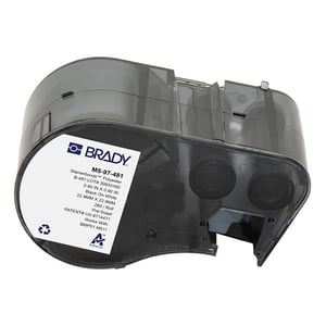 Afbeelding van Brady M5-97-481 polyester labels zwart op wit | 22,86 mm x 22,86 mm (origineel)