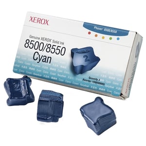 Afbeelding van Xerox 108R00669 solid inkt cyaan 3 stuks (origineel)