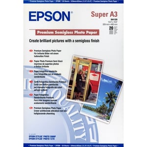 Afbeelding van Epson S041328 premium fotopapier | half glanzend | A3+ | 250 gr. | 20 vel