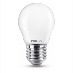 Afbeelding van Philips E27 LED-lamp | 6.5W (60W) | helder wit | mat | kogelmodel