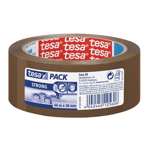 Afbeelding van Tesa verpakkingstape | bruin | 38mm x 66m | 1 rol