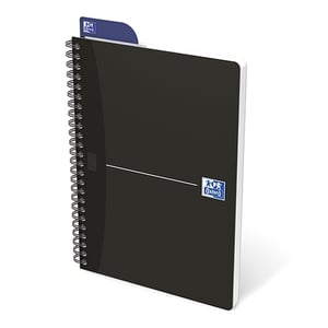 Afbeelding van Oxford 100102565 Smart Black spiraalblok | A5 | geruit | zwart | 90gr. | 90 vel