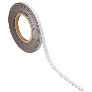 Afbeelding van Maul 6524302 magnetische etiketband | uitwisbaar | 2 cm x 10 m | wit | 1 rol