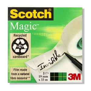 Afbeelding van 3M Scotch magic tape | standaard | 19mm x 33m | 1 rol