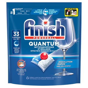 Afbeelding van Finish Quantum All-In-1 Vaatwastabletten | Regular | 33 stuks