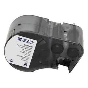 Afbeelding van Brady M5-97-488 polyester labels zwart op wit | 22,86 mm x 22,86 mm (origineel)