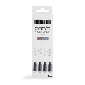 Afbeelding van Copic Multiliner finelinerset | meerkleurig | 0,3 - 0,5 mm | 4 stuks
