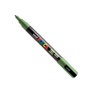 Afbeelding van POSCA PC-3M verfmarker | kaki | ronde punt | 0,9 - 1,3 mm