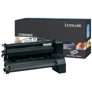 Afbeelding van Lexmark C782X1KG toner cartridge zwart extra hoge capaciteit (origineel)