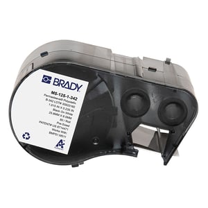 Afbeelding van Brady M5-125-1-342 tape krimpkous zwart op wit | 6,00 mm x 25,78 mm (origineel)