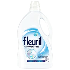 Afbeelding van Fleuril Renew Vloeibaar Wasmiddel | Wit | 2,55 liter | 51 wasbeurten