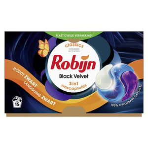 Afbeelding van Robijn 3-in-1 Wascapsules | Black Velvet | 15 pods