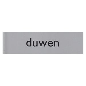 Afbeelding van Posta Picto bordje duwen | kunststof | zilver | 1 stuk