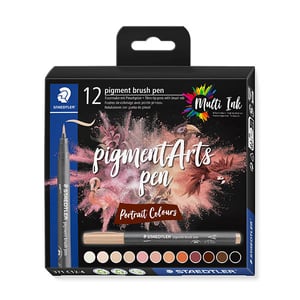 Afbeelding van Staedtler Pigment Arts brushpennen | Portrait Colours | 12 stuks